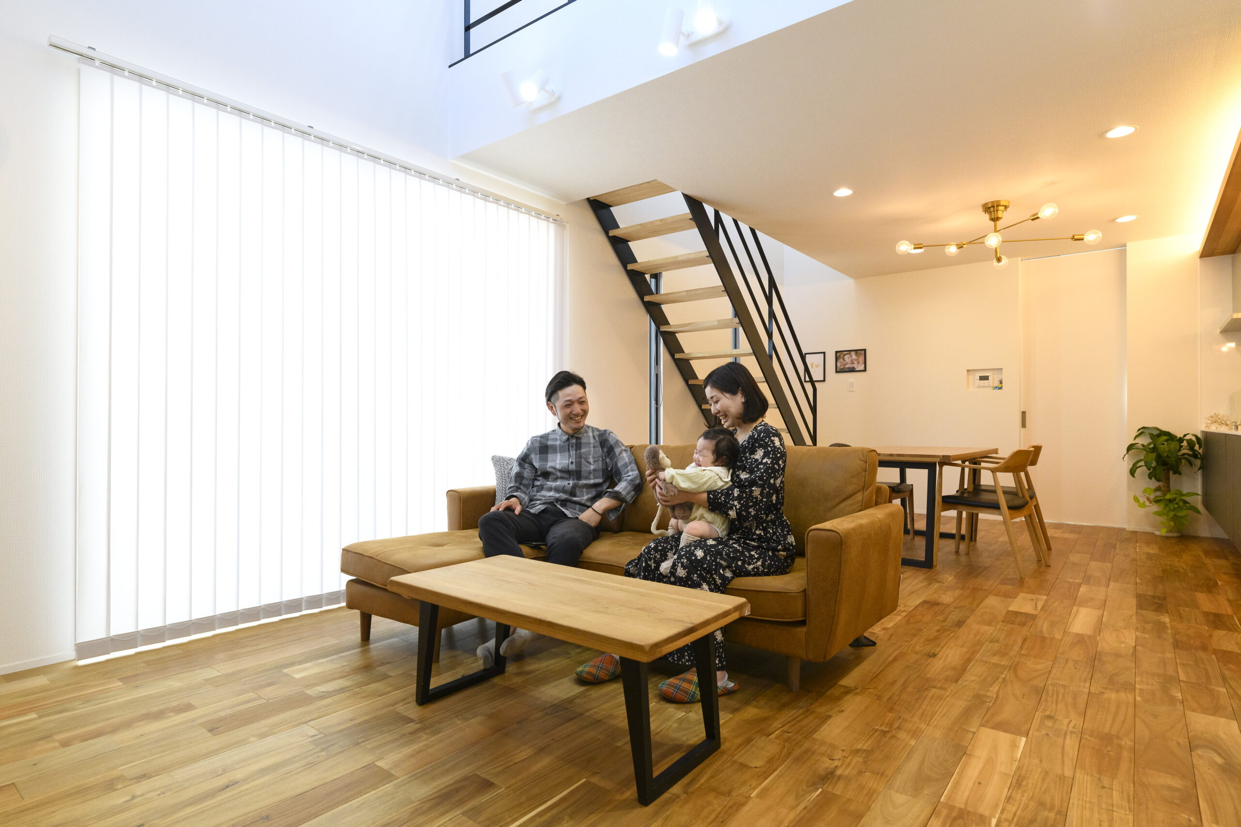 友人などを呼んで誕生日パーティやBBQなど、みんなで集まってワイワイとすごせる広々空間