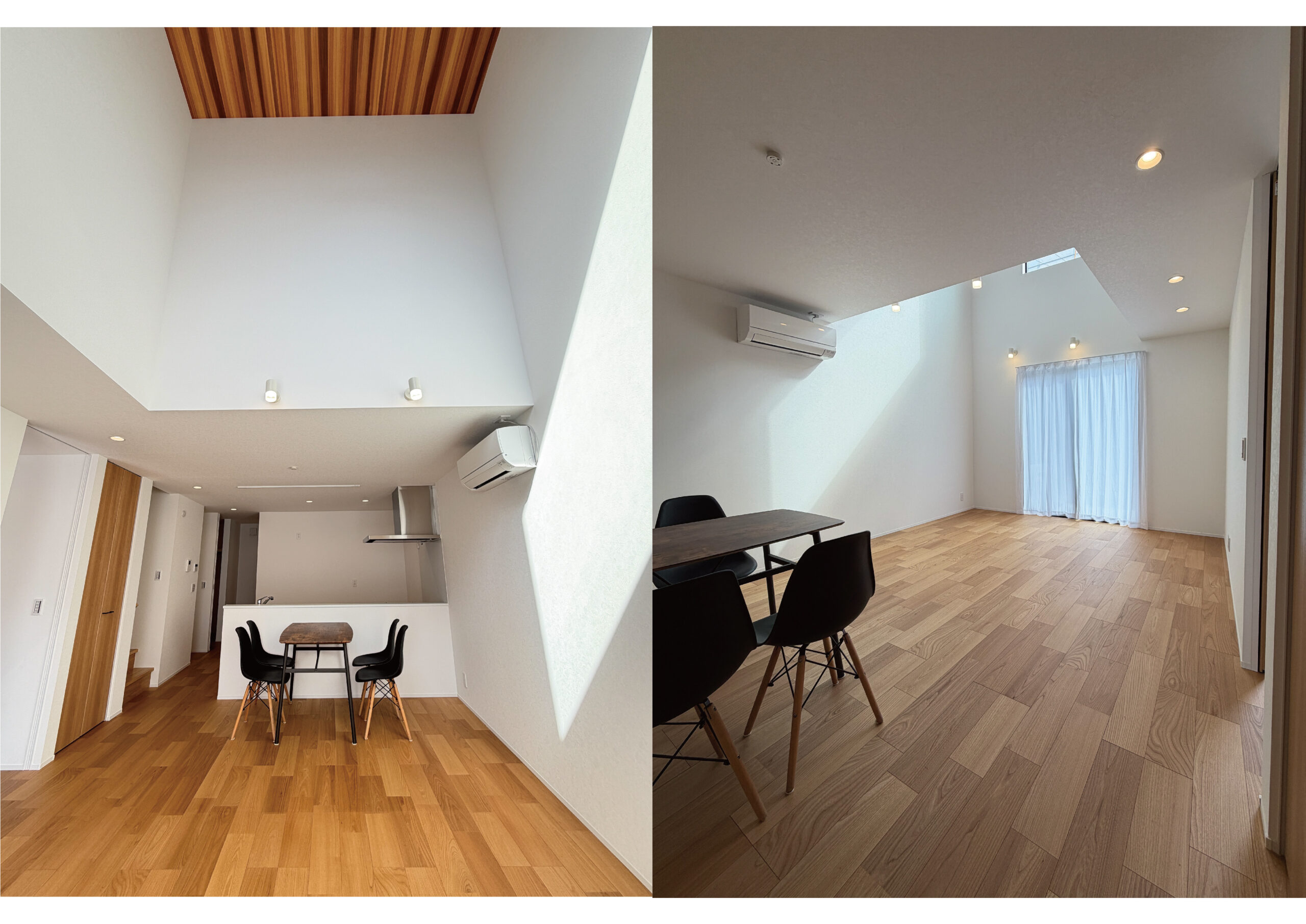 吹き抜けのある開放的なLDK