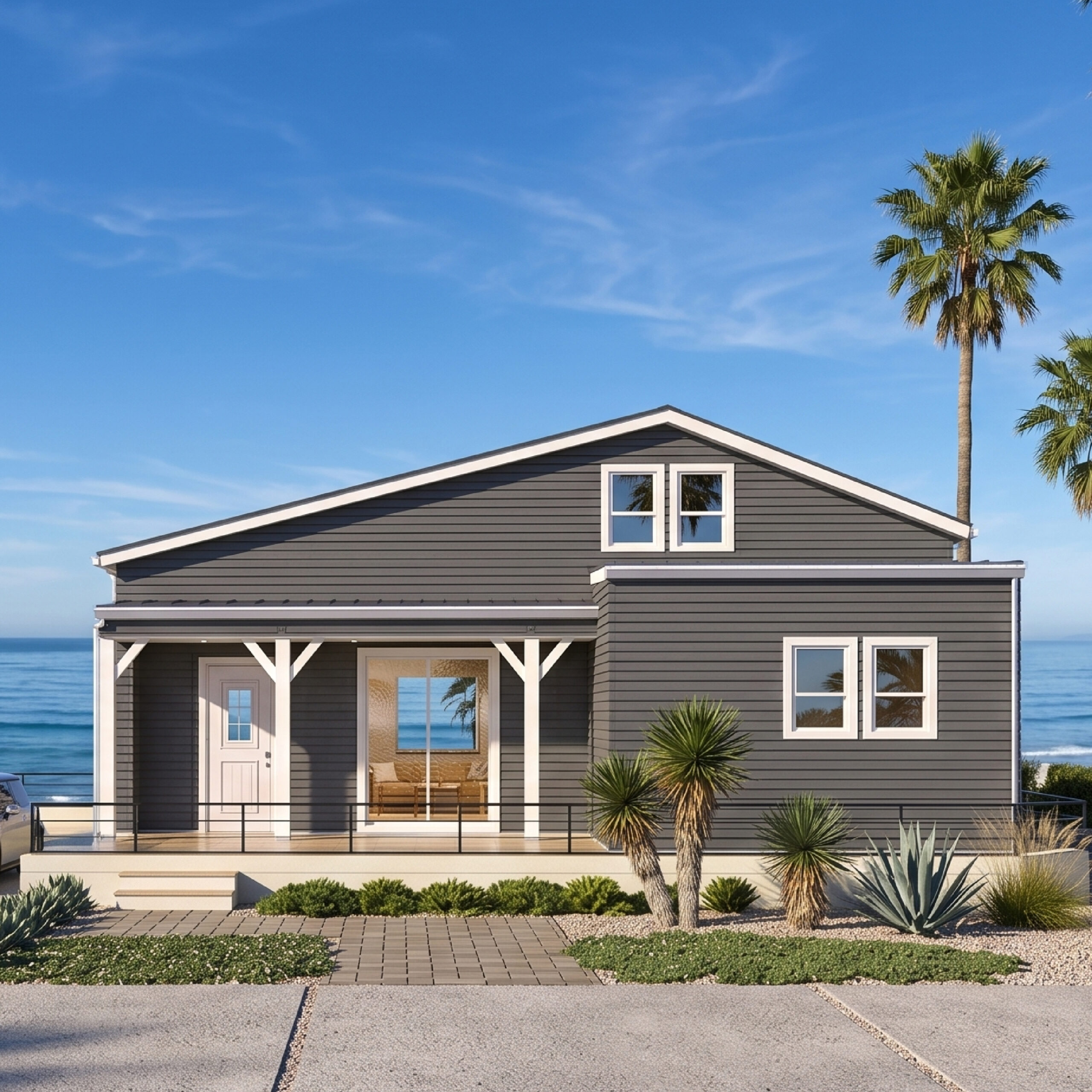 光と風が通り抜ける「カリフォルニア」の家