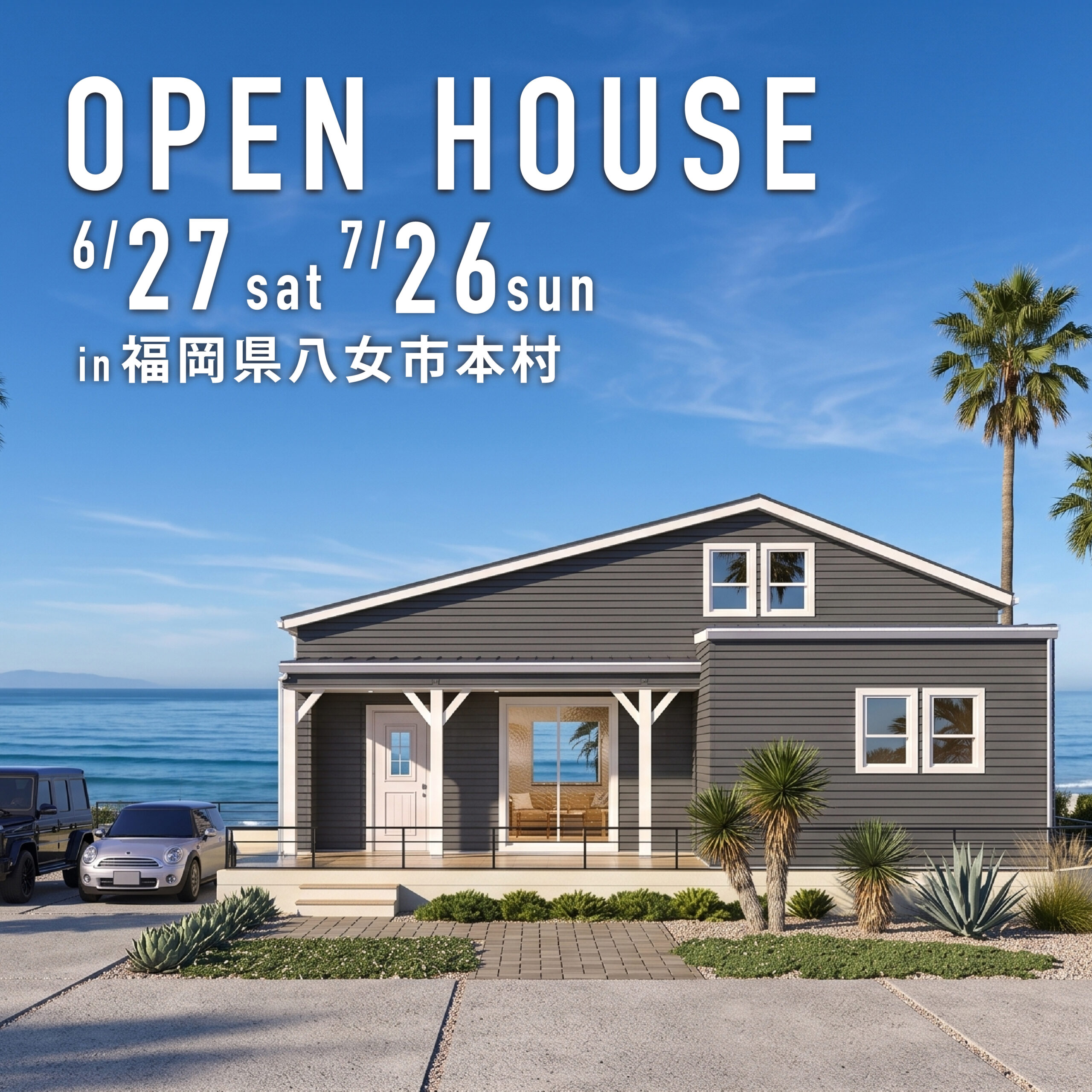 光と風が通り抜ける「カリフォルニア」の家