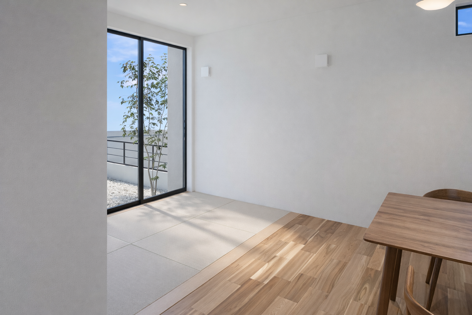 将来を見据えた安心の動線設計。黒のシックな家