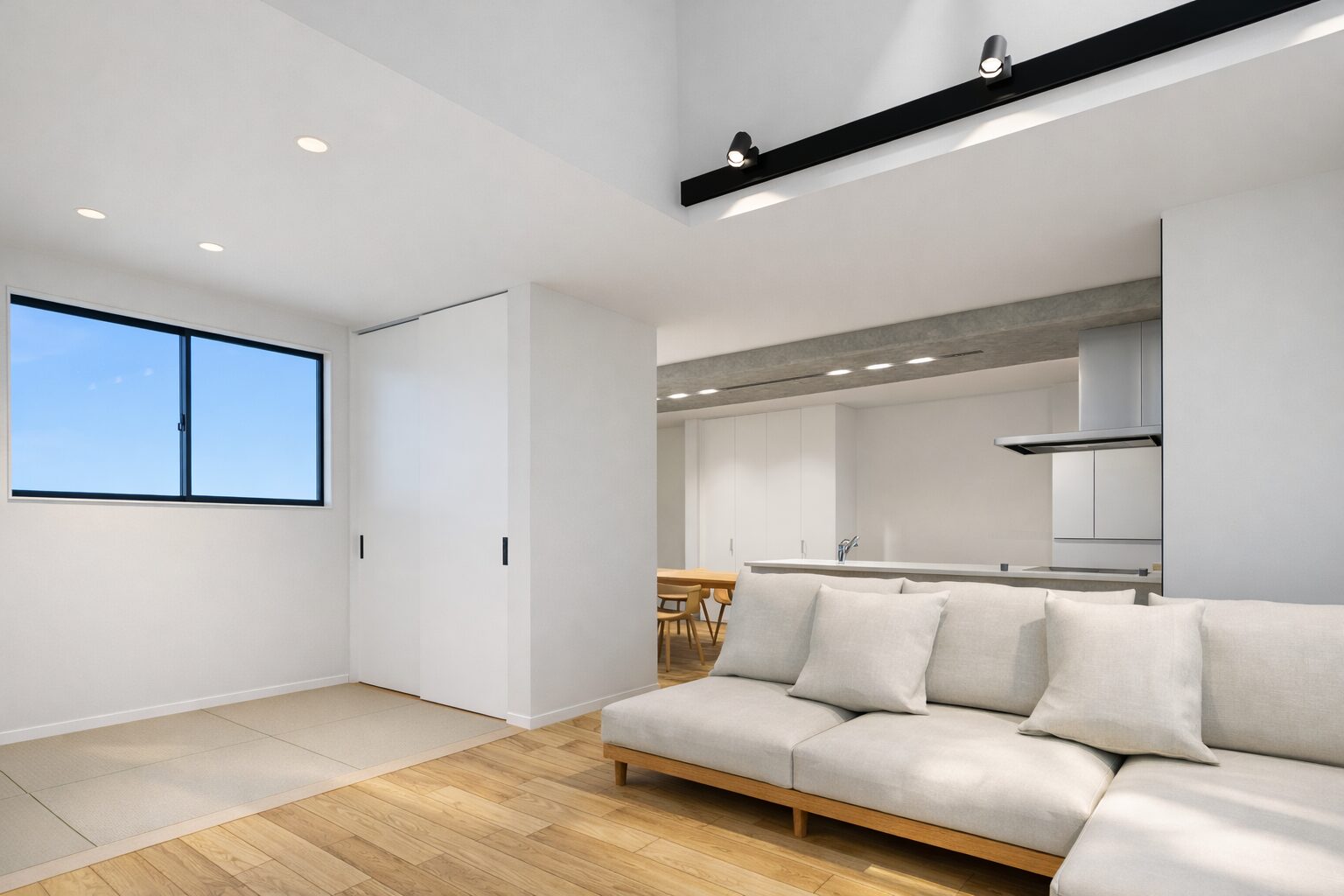 洗練されたグレーモダンの家