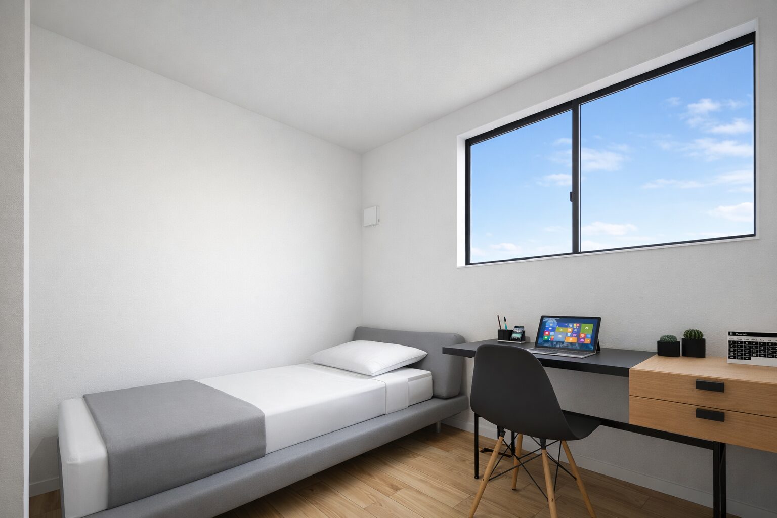 洗練されたグレーモダンの家