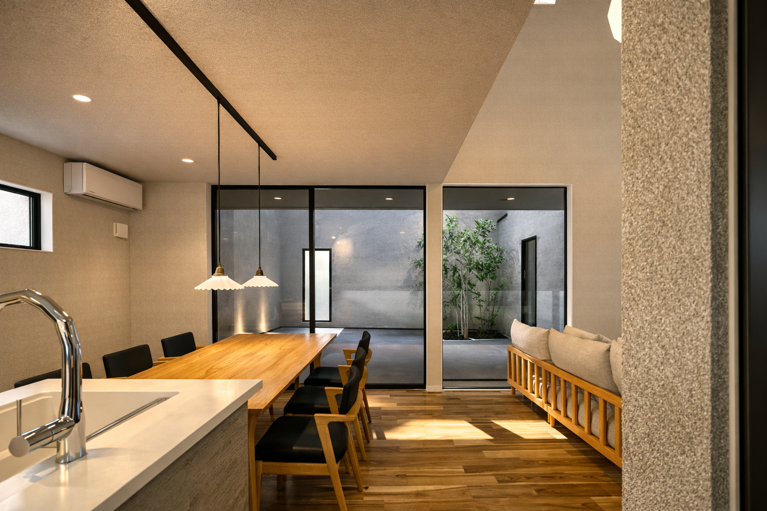 【完成見学会】「平屋」の趣と、「中庭」の自由。