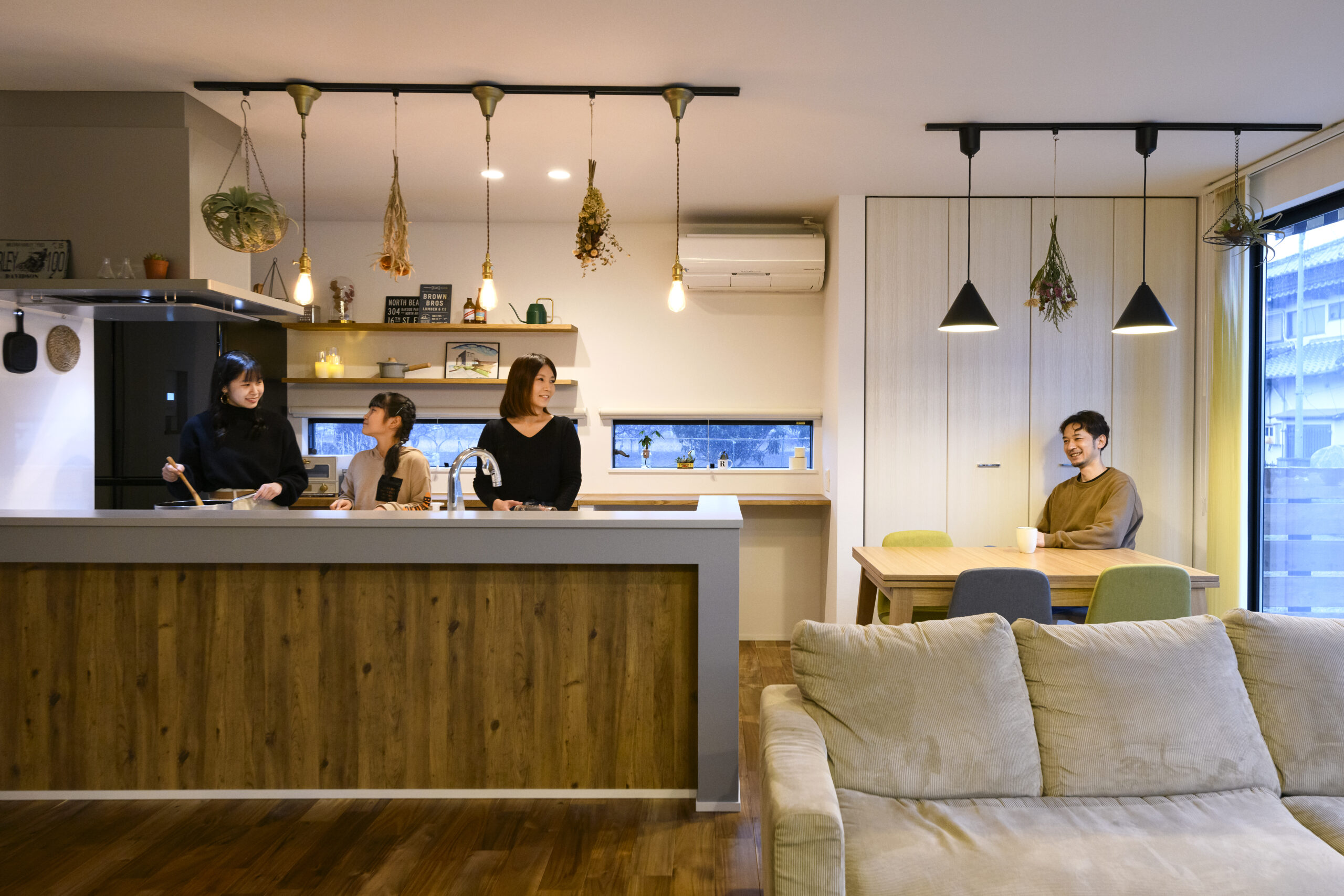 家族みんなが造りたい理想のお家。家族みんなで休日を満喫！