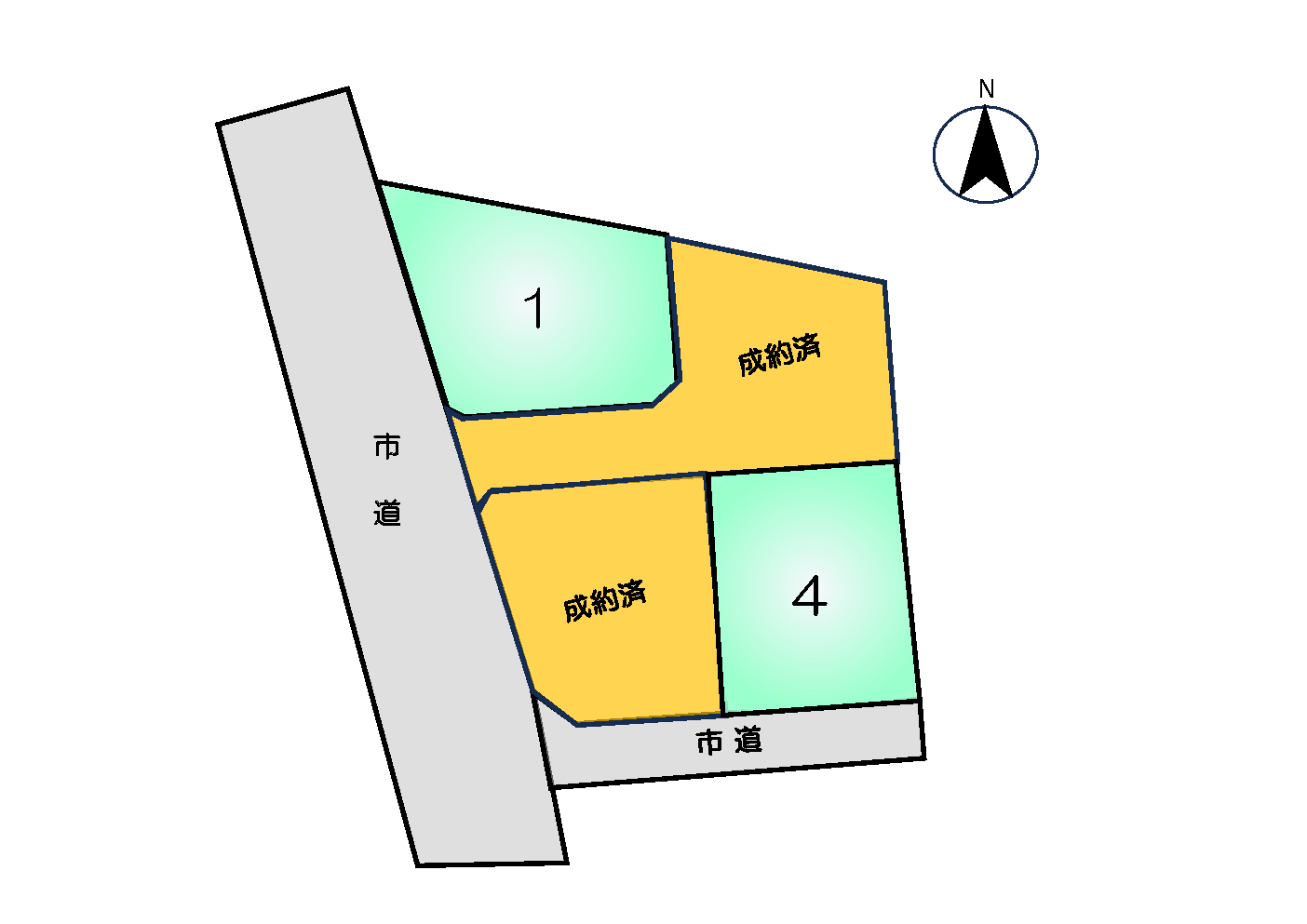 熊本市北区改寄町 建築条件付土地　4号地
