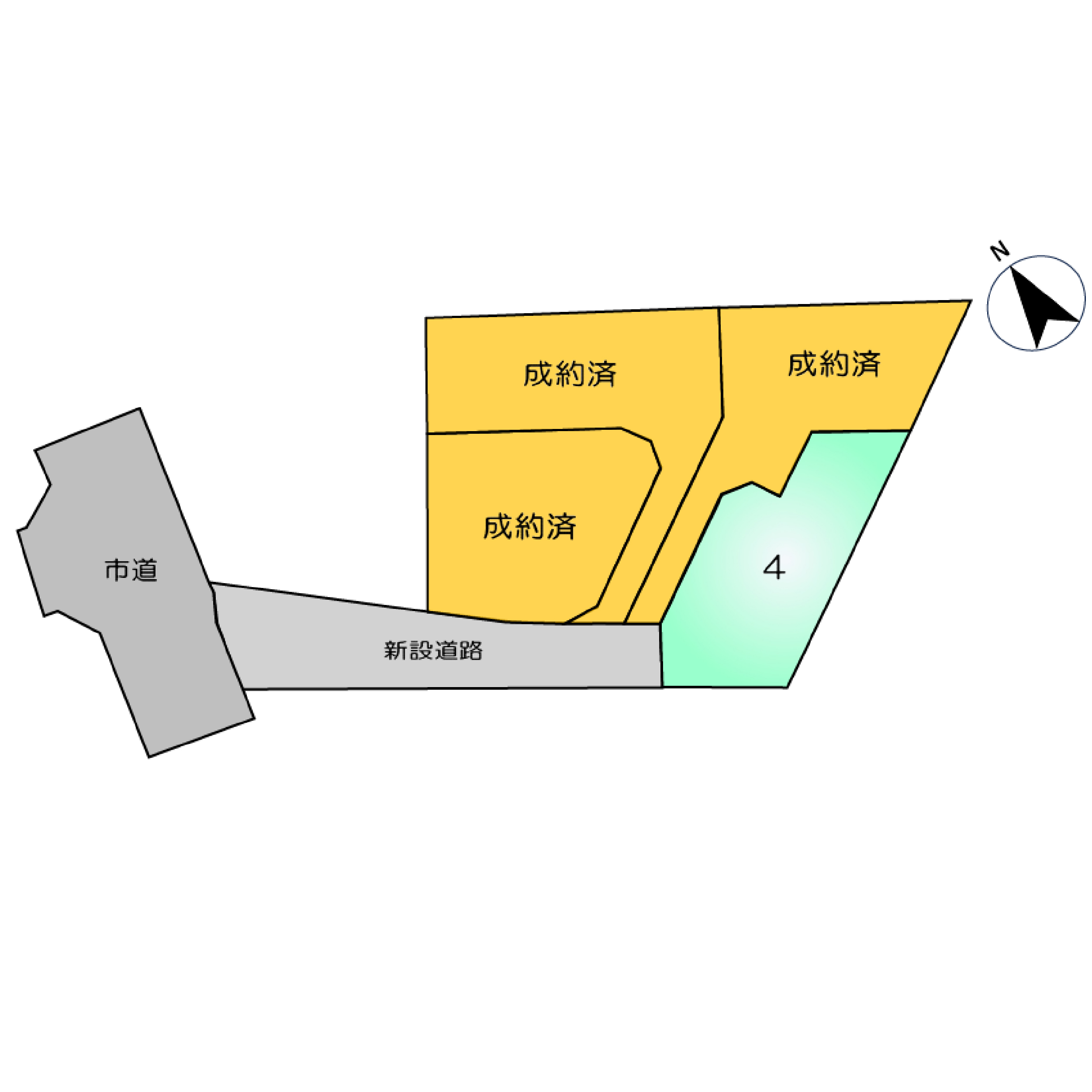 合志市野々島　全4区画　 建築条件付土地　4号地