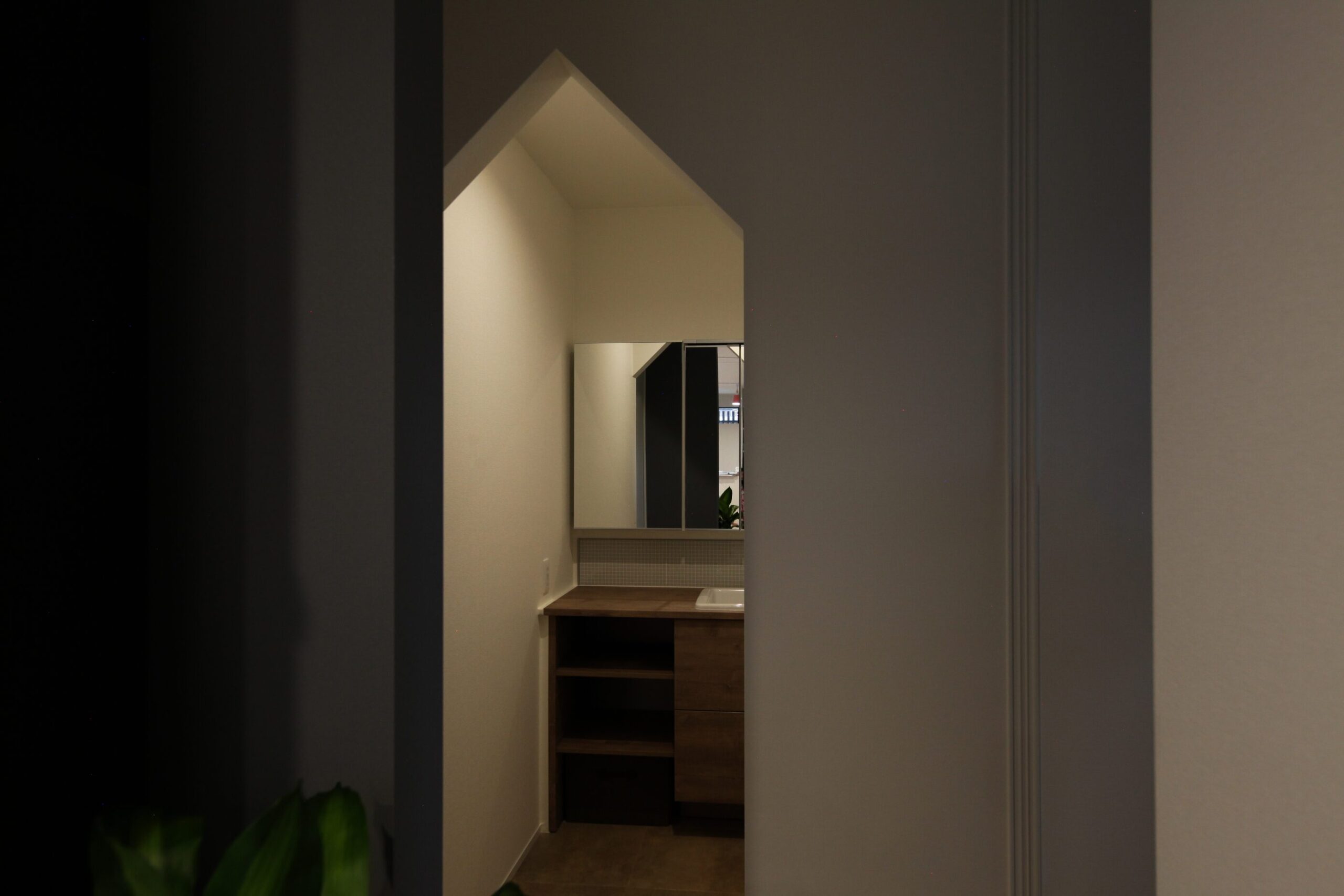 中庭でつながる平屋