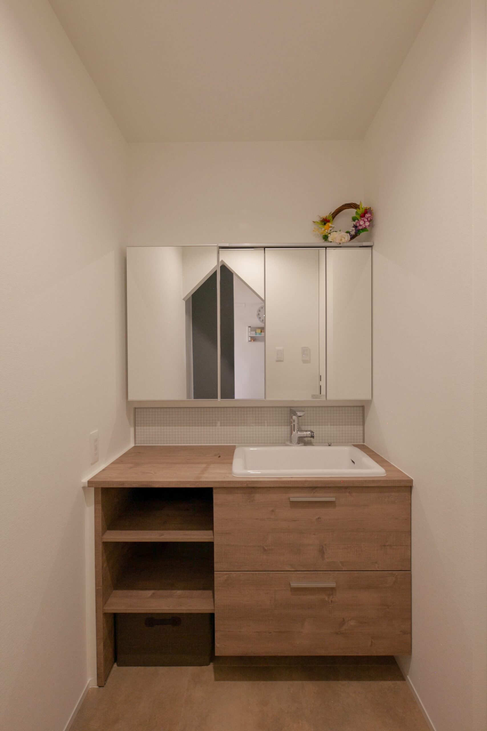 中庭でつながる平屋