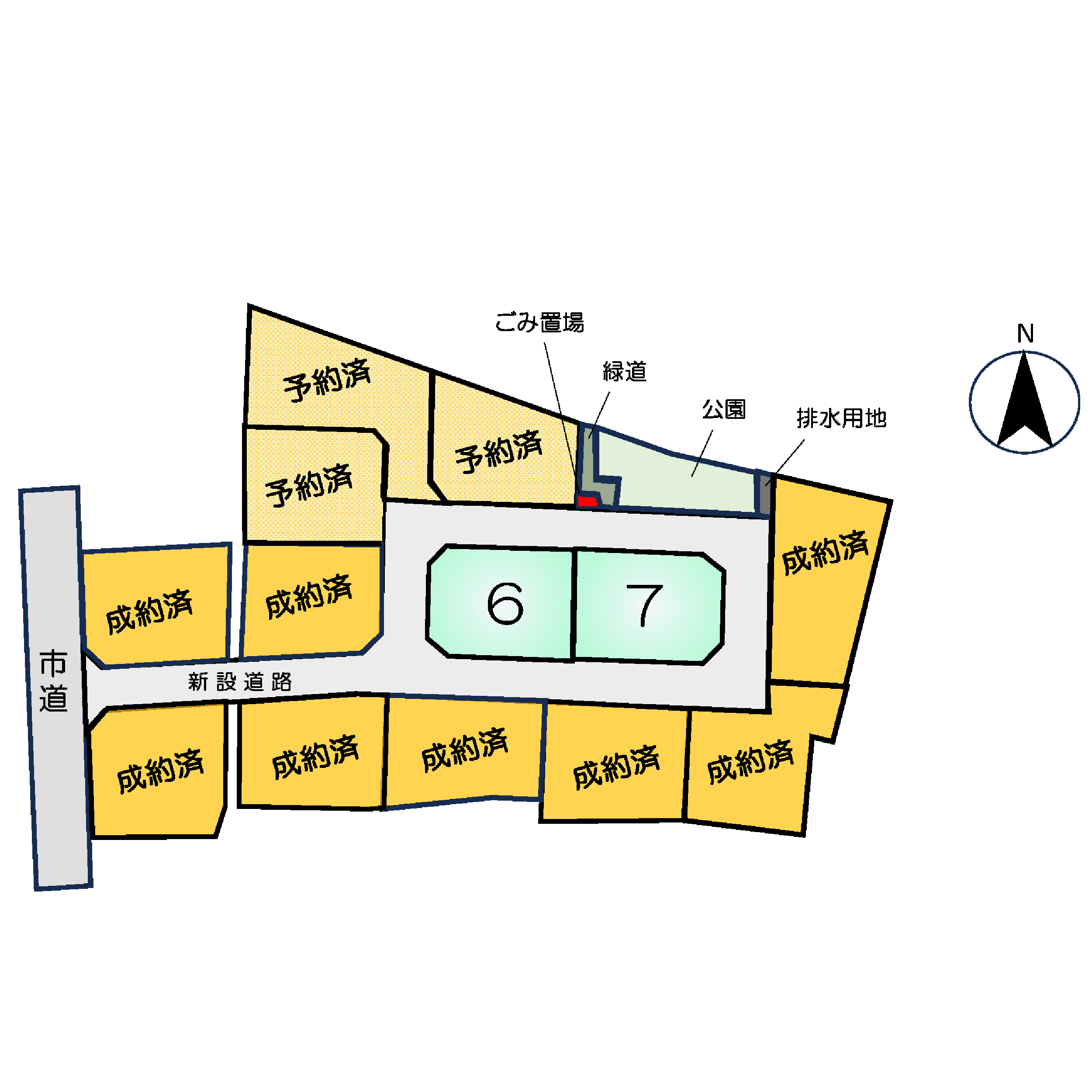 熊本市南区御幸木部3丁目 建築条件付土地 6号地