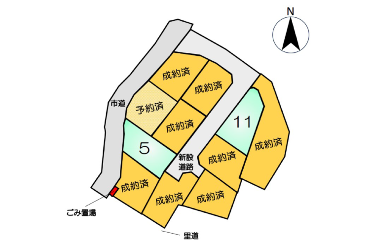 合志市御代志建築条件付土地　5号地