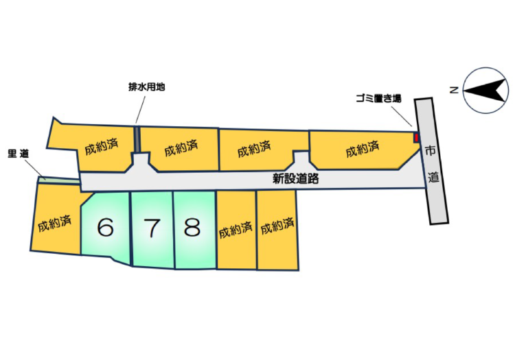 熊本市西区城山半田建築条件付土地　6号地