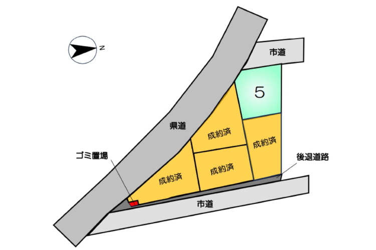 合志市栄建築条件付土地　5号地