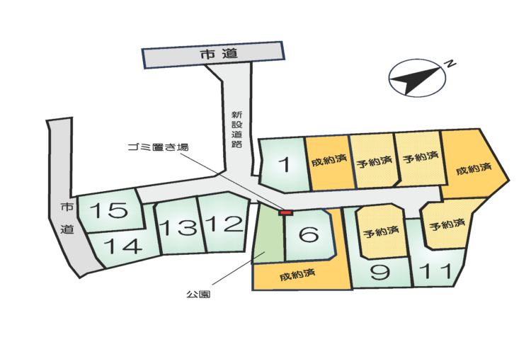 合志市御代志 建築条件付土地　9号地