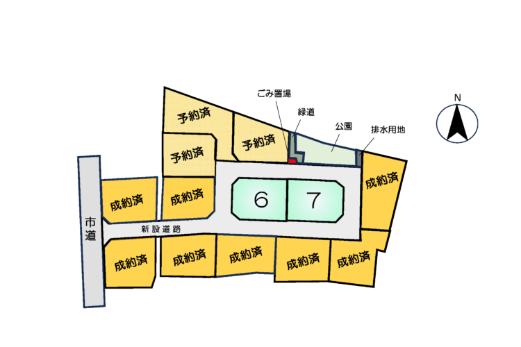 熊本市南区御幸木部3丁目 建築条件付土地　6号地