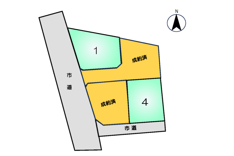 熊本市北区改寄町 建築条件付土地　4号地