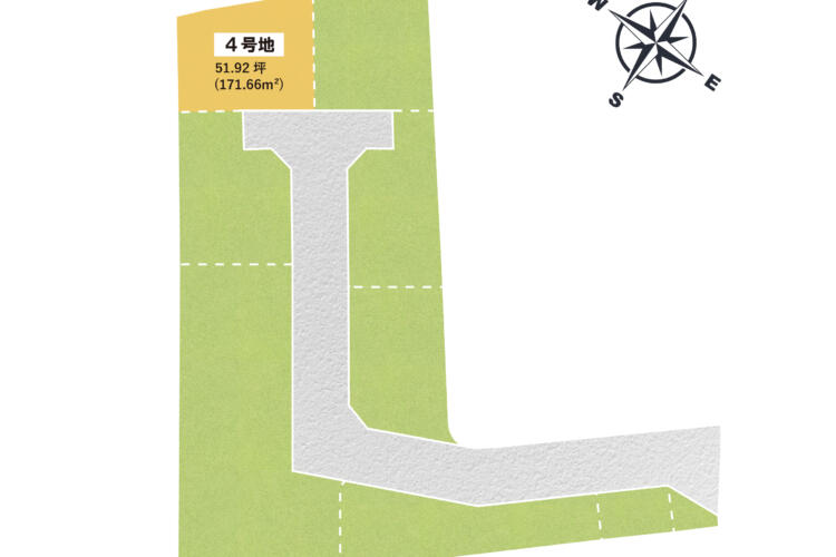 東区長嶺東3丁目建築条件付土地　4号地