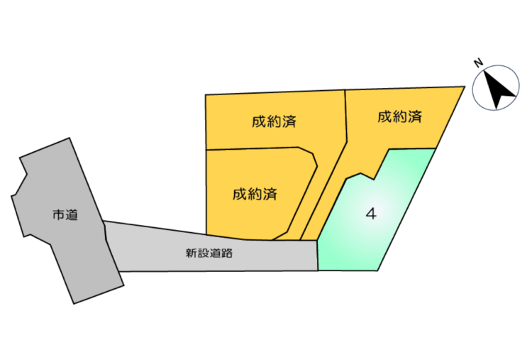合志市野々島　全4区画　 建築条件付土地　4号地
